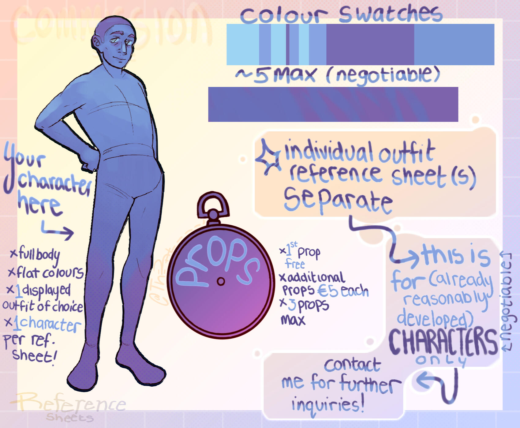 Reference Sheet Commissions